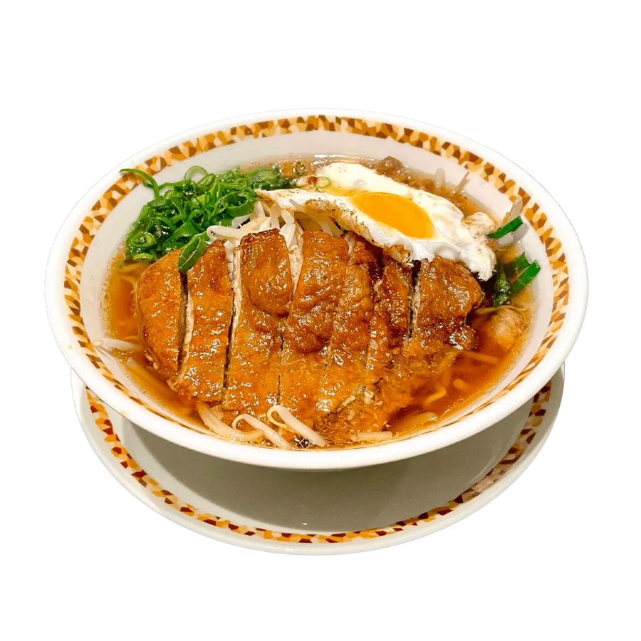 パァグーメン(トンカツのせラーメン)